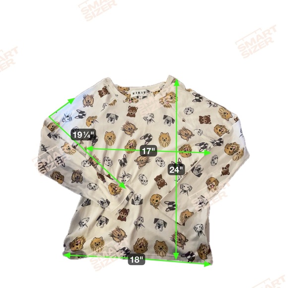 KIKIT Dog Print Lightweight Sweater Size M - Picture 7 of 7